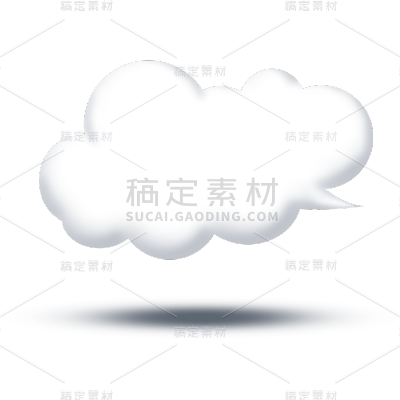 白色对话框气泡框矢量