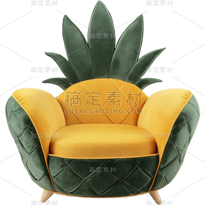 家居系列-通用-3D创意水果椅元素贴纸