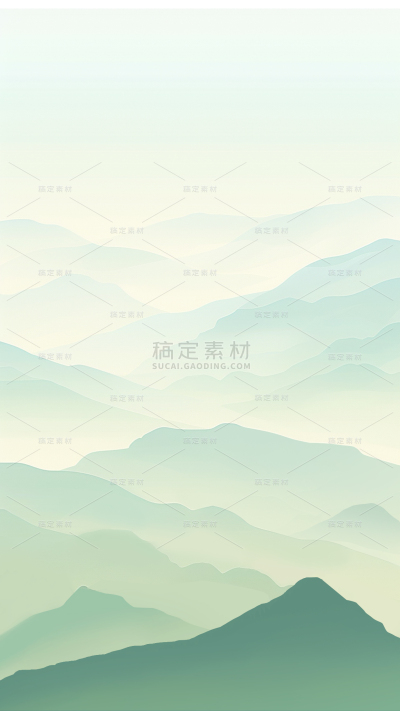 中国风通用抽象渐变山背景图片素材