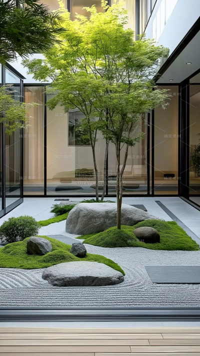 建筑系列日式禅意庭院
