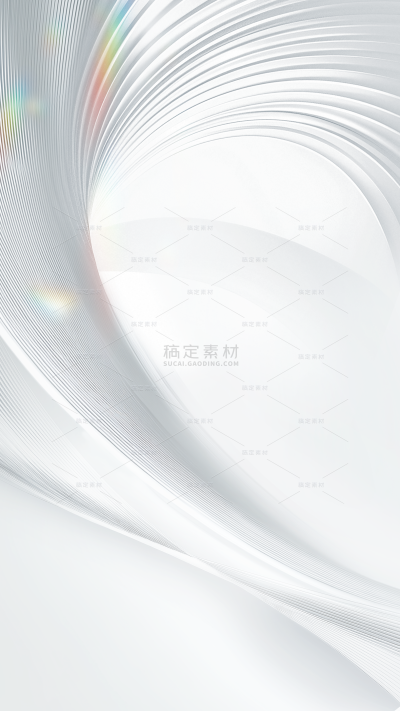 背景系列简约风银色金属质感曲线彩色高光背景