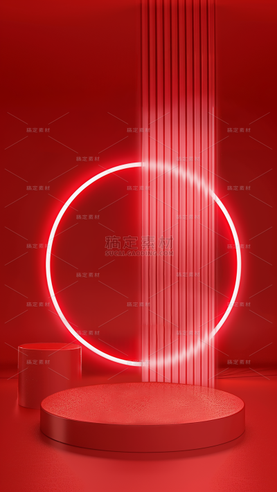 通用电商促销产品展示灯光展台背景素材