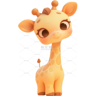 动物系列-通用-3D动物IP贴纸