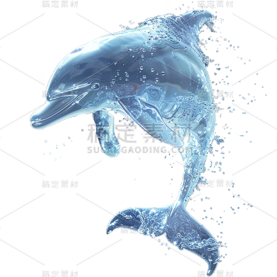 特效通用蓝色合成动物水元素