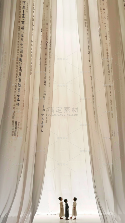 教师节通用书法帷幔背景图片