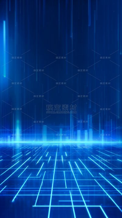科技风系列科技感数据-数据曲线光线通用背景素材