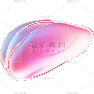 3D立体粉色花瓣贴纸