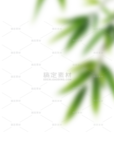 植物系列朦胧感模糊树叶叶片