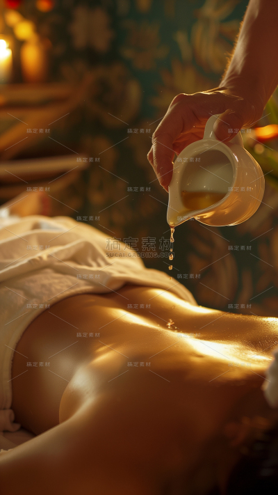 实景按摩背部人物背景图片