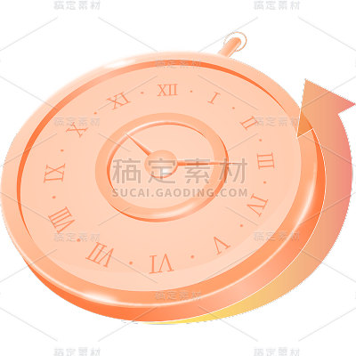通用轻拟物时钟元素物品元素