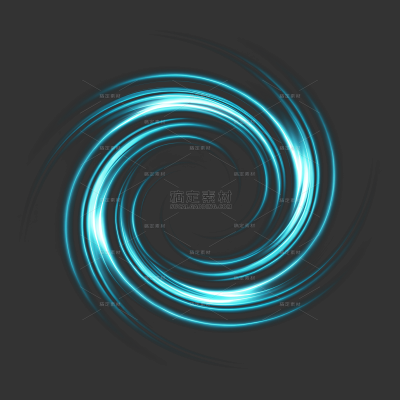 科技风系列蓝色光圈特效元素（td）