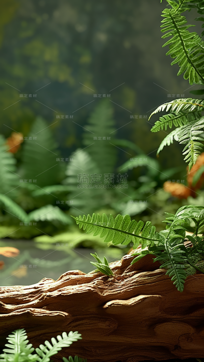 通用电商促销户外绿植场景3D立体C4D场景背景图片素材