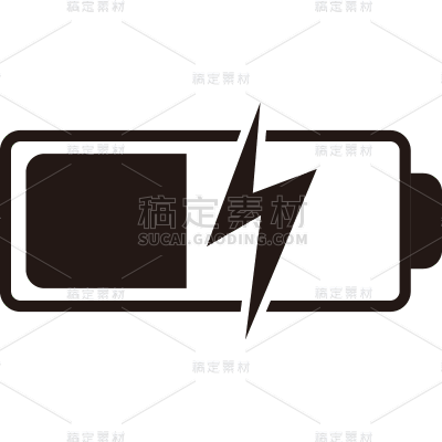 图标系列-通用-充电矢量图标贴纸