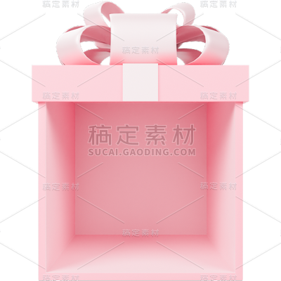 促销通用3D立体C4D开放礼盒展台元素素材