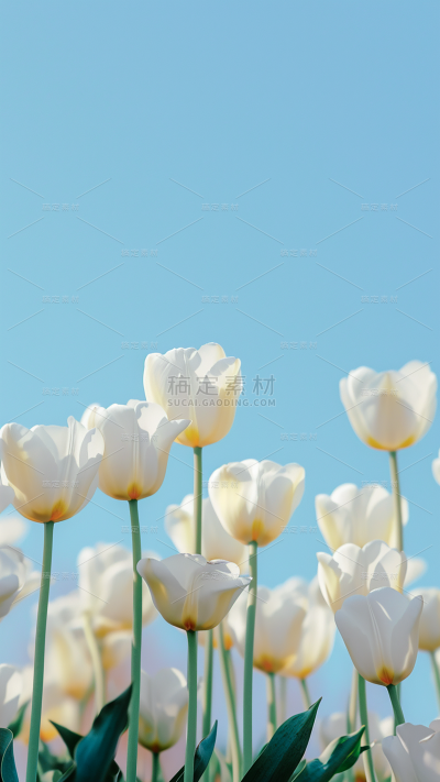 春天春季春日氛围感实景繁花背景场景图片素材-郁金香