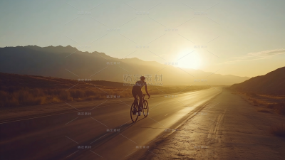 健身系列写实风户外骑行自行车