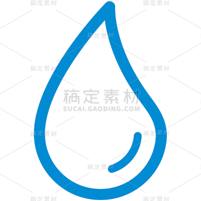 矢量扁平水滴图标