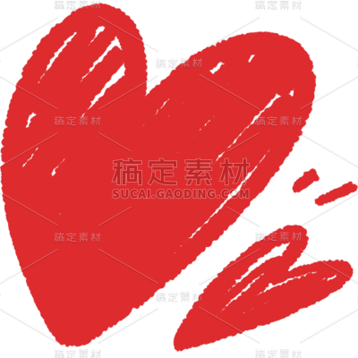 通用手绘涂鸦爱心元素