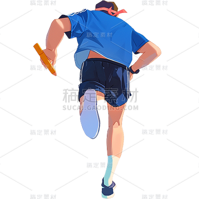 高考通用人物奔跑运动元素