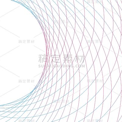 科技风通用科技线条曲面网格元素素材