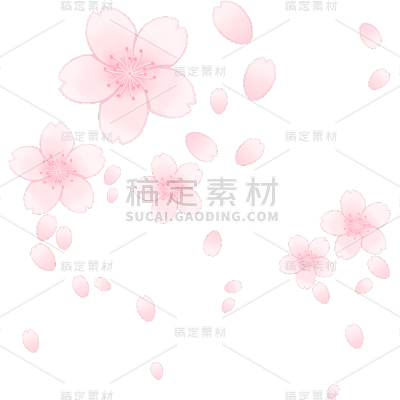 花瓣元素粉色可爱贴纸