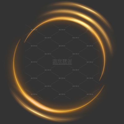 特效系列黄色圆圈光圈光效贴纸（td）