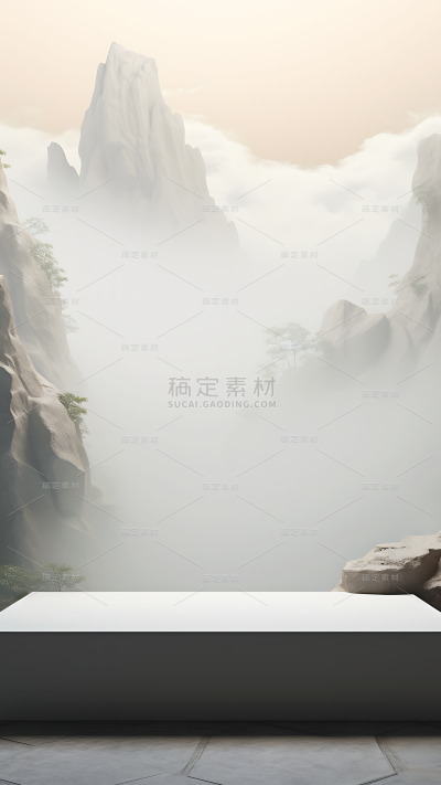 通用国风中式自然场景背景
