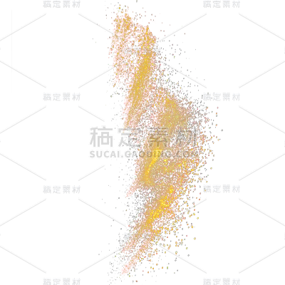 装饰系列金色简约实景-带状金粉通用元素素材