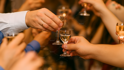 人物系列实景感酒桌干杯（td）