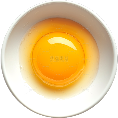 美食写实一碗鸡蛋液贴纸 
