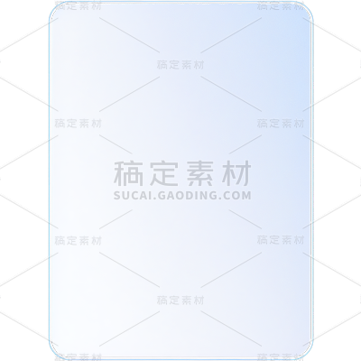 通用长方形玻璃几何装饰元素