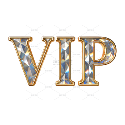 促销系列立体感VIP闪光金属字