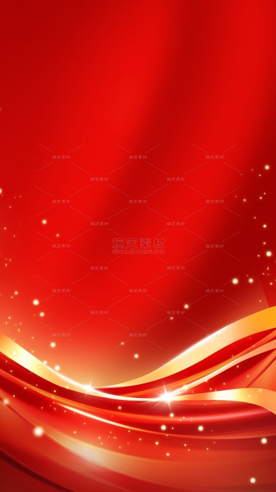 背景系列立体感红色发光曲线背景