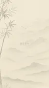 夏日中国风荷花荷叶水墨晕染描线工笔画图片背景禅意