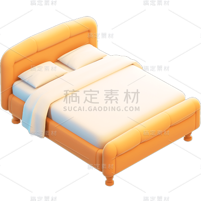 立体3D家居家具床元素