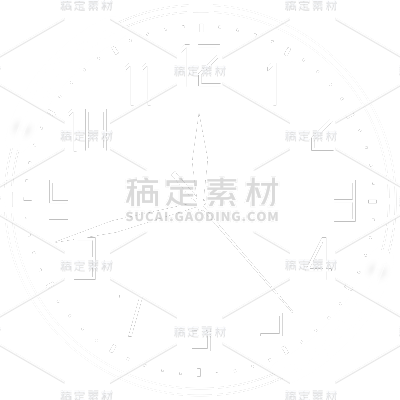 通用简约时钟元素物品元素