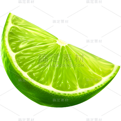 夏季果蔬通用柠檬片元素素材