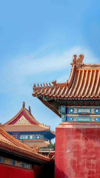 建筑系列通用实景故宫一角图片