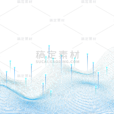 通用科技风线条光效线条元素