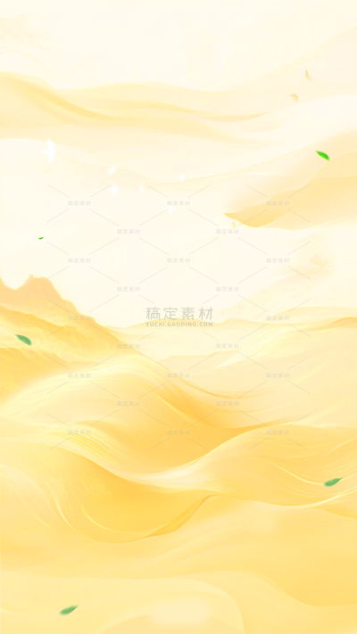 常规背景系列简约风黄色渐变曲线背景