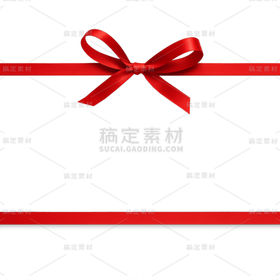 装饰系列创意红色蝴蝶结分割线组合（td）