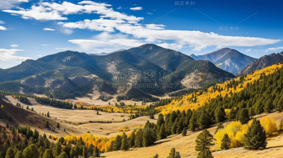 蓝天白云山川山峰山脉风景景观壁纸