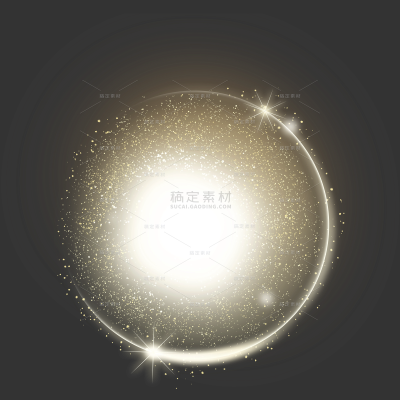 特效系列梦幻感发光粒子光圈