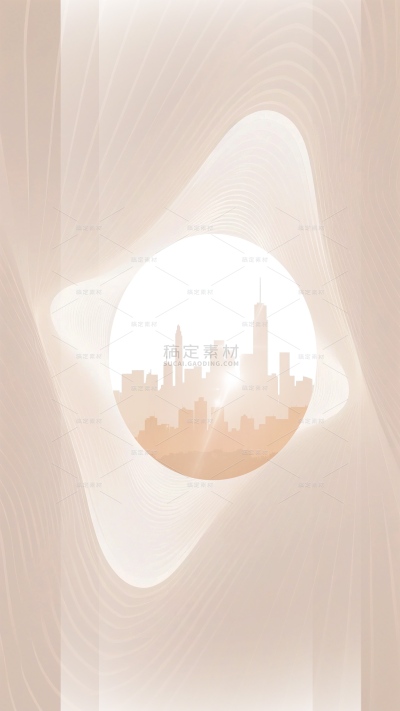 背景系列商务风曲面空间建筑背景