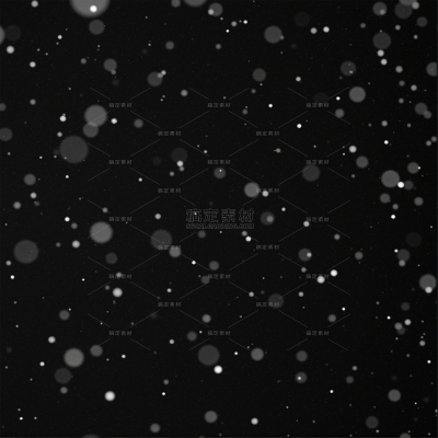 特效系列白色雪点模糊雪花飘落元素贴纸（td)