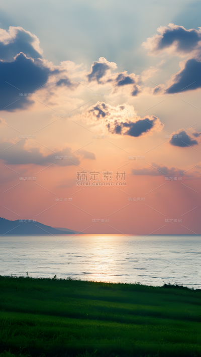 通用唯美自然山川湖水风景背景