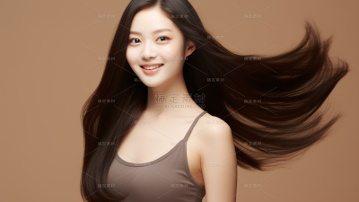 美发模特人像