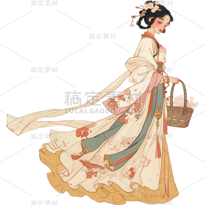 人物系列古风工笔画人物美人