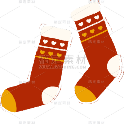 加工场景冬日晒照袜子手帐风贴纸