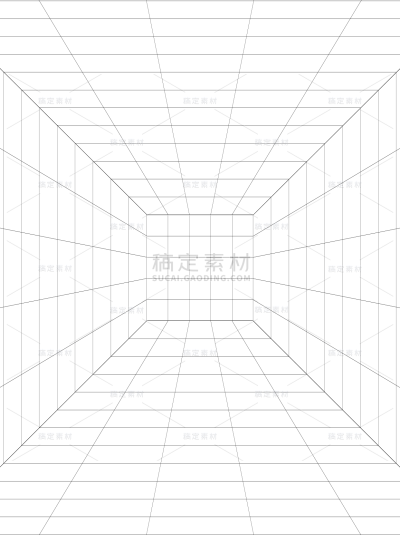 通用空间网格线条黑白背景素材